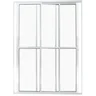 Porta de Aluminio Sacada 3 Folhas Móveis com Trinco Linha Leve:branco/2,10 X 2,00 - 1