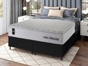 Ver imagem 1 de Conjunto Cama Box Queen c/ Molas Ensacadas New Moon Preto 158x198x66