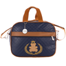 Bolsa G maternidade masculino com chaveiro e com bordado tema urso marinho luxo - 1