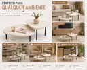Ver imagem 4 de Kit 2 Mesas de Centro Orgânicas Ovais Decorativas Off White