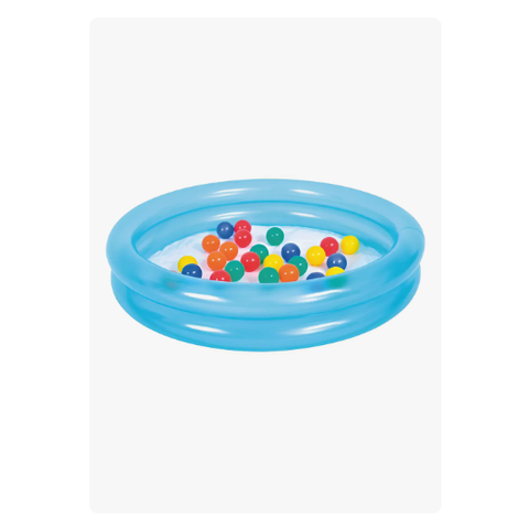 Piscina de Bolinhas Inflável Infantil 25 Bolas 120 L Jilong Cor Azul