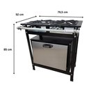 Ver imagem 5 de Fogão 2 Bocas Simples Cefaz com Forno Linha Gold Alta Pressão CFZG-119