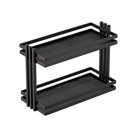 Bandeja Multiuso Organizador Hara Lívia 32,5 X 21 X 14 Cm Cor:preto