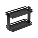 Ver imagem 1 de Bandeja Multiuso Organizador Hara Lívia 32,5 X 21 X 14 Cm Cor:preto