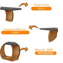 Ver imagem 4 de Mesa para Sala de Jantar 180cm Milena Em MDF e Vidro