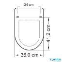 Ver imagem 6 de Assento Sanitario Incepa Calypso Bege Tampa Privada Incepa