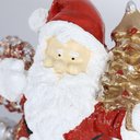 Ver imagem 2 de Figura Natalina Mini Papai Noel com Árvore de Resina 18cm Bravadecor