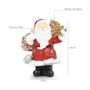 Ver imagem 3 de Figura Natalina Mini Papai Noel com Árvore de Resina 18cm Bravadecor