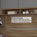 Ver imagem 7 de Guarda Roupa Casal Modulado Canto 9 Portas 6 Gavetas Veneza Avelã Pf-cinza Supremo Pf