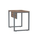 Ver imagem 7 de Escrivaninha Mesa Escritório PE25 90cm Walnut e Grafito Cinza