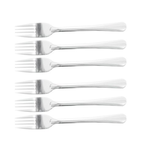 Kit 6 Garfos Sobremesa Inox Urban Restaurante Bar Buffet