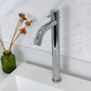 Ver imagem 5 de Torneira Alta Água Fria Lavabo Luxo Cromado Monocomando 1/4