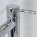 Ver imagem 3 de Torneira Alta Água Fria Lavabo Luxo Cromado Monocomando 1/4