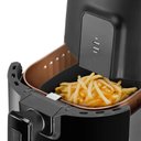 Ver imagem 4 de 2 Formas Silicone Quadradas 20cm Pretas Air Fryer Lyor Cesto com Alças para Assados Cozinha