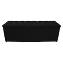 Ver imagem 5 de Kit de Quarto Cabeceira de Cama Box e Calçadeira Baú Bella Casal Queen 160 Cm Suede Botão Strass Pre