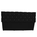 Ver imagem 4 de Kit de Quarto Cabeceira de Cama Box e Calçadeira Baú Bella Casal Queen 160 Cm Suede Botão Strass Pre