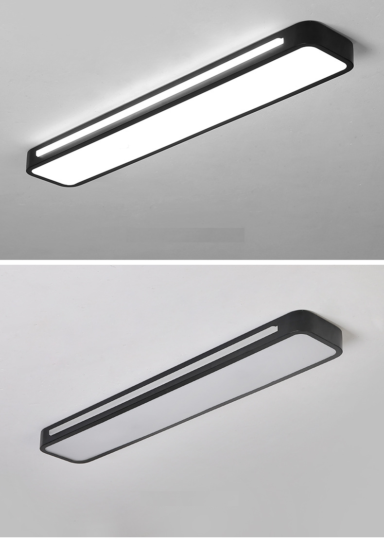 Luminária de Teto Metal Linear Regulável Moderna Led para Sala de Jantar, Cozinha, Quarto, Corredor - 2