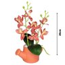 Arranjo de Flores Artificiais com Caixa de Mdf (29cm) Laranja/terra - 4