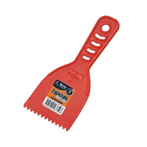 Espatula Atlas Plast Dentada 10cm 151-10 C-12PCS