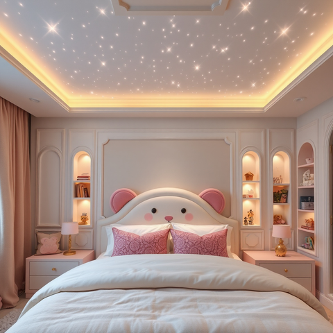 Céu Estrelado Kit Rgbw Fibra Ótica Iluminação 500 Pontos