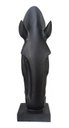 Ver imagem 3 de Escultura Estátua Decorativa Cabeça de Cavalo Grande 108cm:preto Fosco