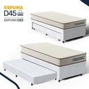 Ver imagem 5 de Cama Box Solteiro com Colchão de Espuma D45 Double Comfort + Auxiliar de Espuma Unique 88cm