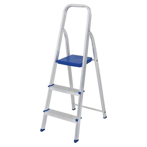 Escada de Alumínio 3 Degraus Tesoura Mor