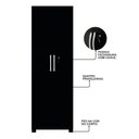 Ver imagem 6 de Conjunto Para Escritório 2 Mesas 2 Armários Altos Preto Tx Notável Móveis