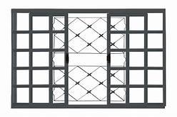 Janela Vitro de correr grade Xadrez 150x100cm Req 12cm Pop Ramassol - 2