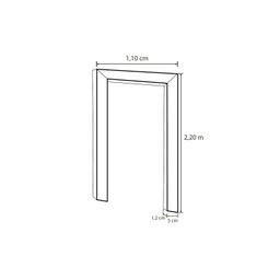 Kit Guarnição de MDF 220cm x 110cm x 5cm Primer Casablanca - 4