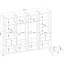 Ver imagem 3 de Guarda Roupa Aberto Closet 4 Gavetas 2 Cabideiros Wood 