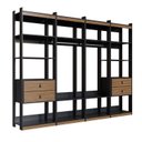 Ver imagem 2 de Guarda Roupa Aberto Closet 4 Gavetas 2 Cabideiros Wood 