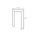 Ver imagem 4 de Kit Guarnição Primer 7cmx1,2cm 2 Barras 220cm com 1 Barra 110cm Casablanca