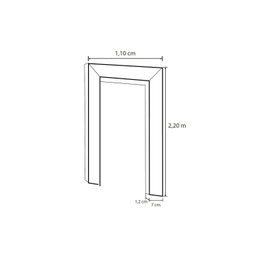 Kit Guarnição Primer 7cmx1,2cm 2 Barras 220cm com 1 Barra 110cm Casablanca - 4