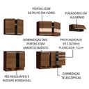 Ver imagem 4 de Cozinha Completa Madesa Marcela Com Armário e Balcão (Sem Tampo e Pia) Rustic Cor:Rustic