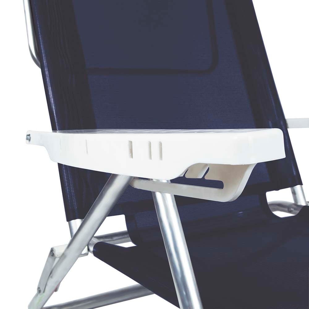 Cadeira Reclinável com Almofada Summer Azul - 8