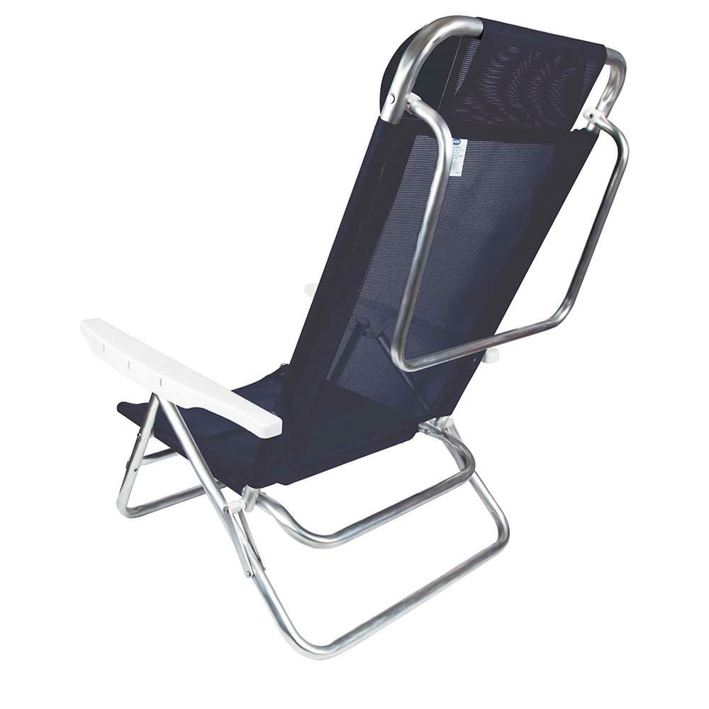 Cadeira Reclinável com Almofada Summer Azul - 5