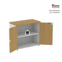 Ver mais imagens de Armário Baixo para Escritório com 2 Portas P25 Branco/Samba