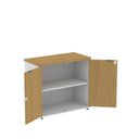 Ver imagem 4 de Armário Baixo para Escritório com 2 Portas P25 Branco/Samba