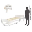 Ver imagem 2 de Cama Solteiro Pampa CabeCasa MadeiraOriginals Branco