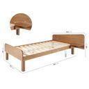 Ver imagem 2 de Cama Solteiro Pampa CabeCasa MadeiraOriginals Marrom/Mel