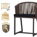 Ver imagem 4 de Mesa com 4 Cadeiras e Noronha Estofado 12 Trama Original Marrom