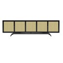 Ver imagem 5 de Balcão Buffet Ricco 273 5 Pts Laca com Portas em Palhinha Preto