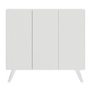 Ver imagem 6 de Gabinete Banheiro 3 Portas Retrô 90cm Multimóveis V5030 Branco