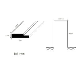 Batente de Madeira MDF Ultra Branco 215x14x2,7cm Casablanca - 4