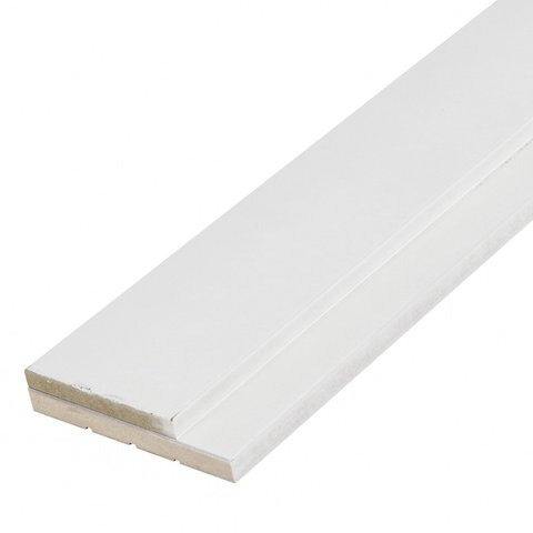 Batente de Madeira MDF Ultra Branco 215x14x2,7cm Casablanca