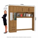 Ver imagem 7 de Guarda Roupa Modulado Paris 5 Portas com Espelho e 2 Gavetas
