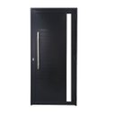Ver imagem 1 de Porta Lambril de Alumínio Preto 210 x 80 com Puxador e Vidro Linha 30 - Direita