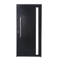 Ver imagem 1 de Porta Lambril de Alumínio Preto 210 x 80 com Puxador e Vidro Linha 30 - Direita