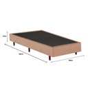Ver imagem 2 de Base Box Solteiro 88x188x37cm Mannes Bege